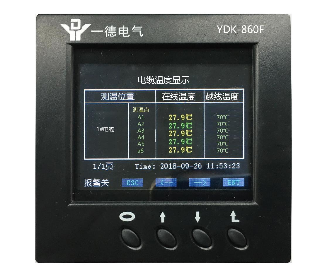 YDK-860F低压電(diàn)缆测温系统